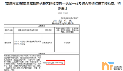 南昌東站啟動招標，總投資32.57億元，預計2024年12月完工